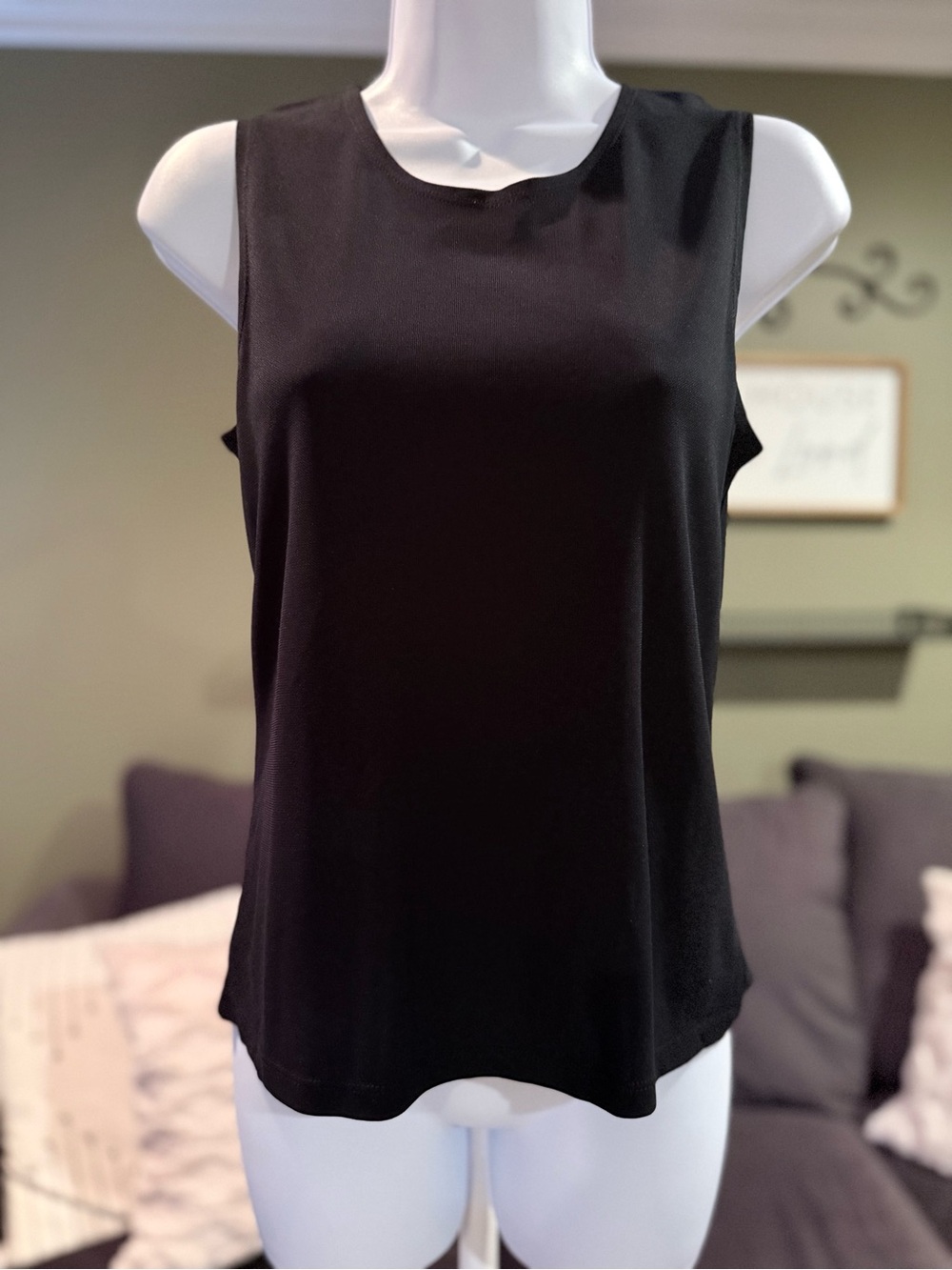 Josephine Chaus Black Sleeveless Tank Top